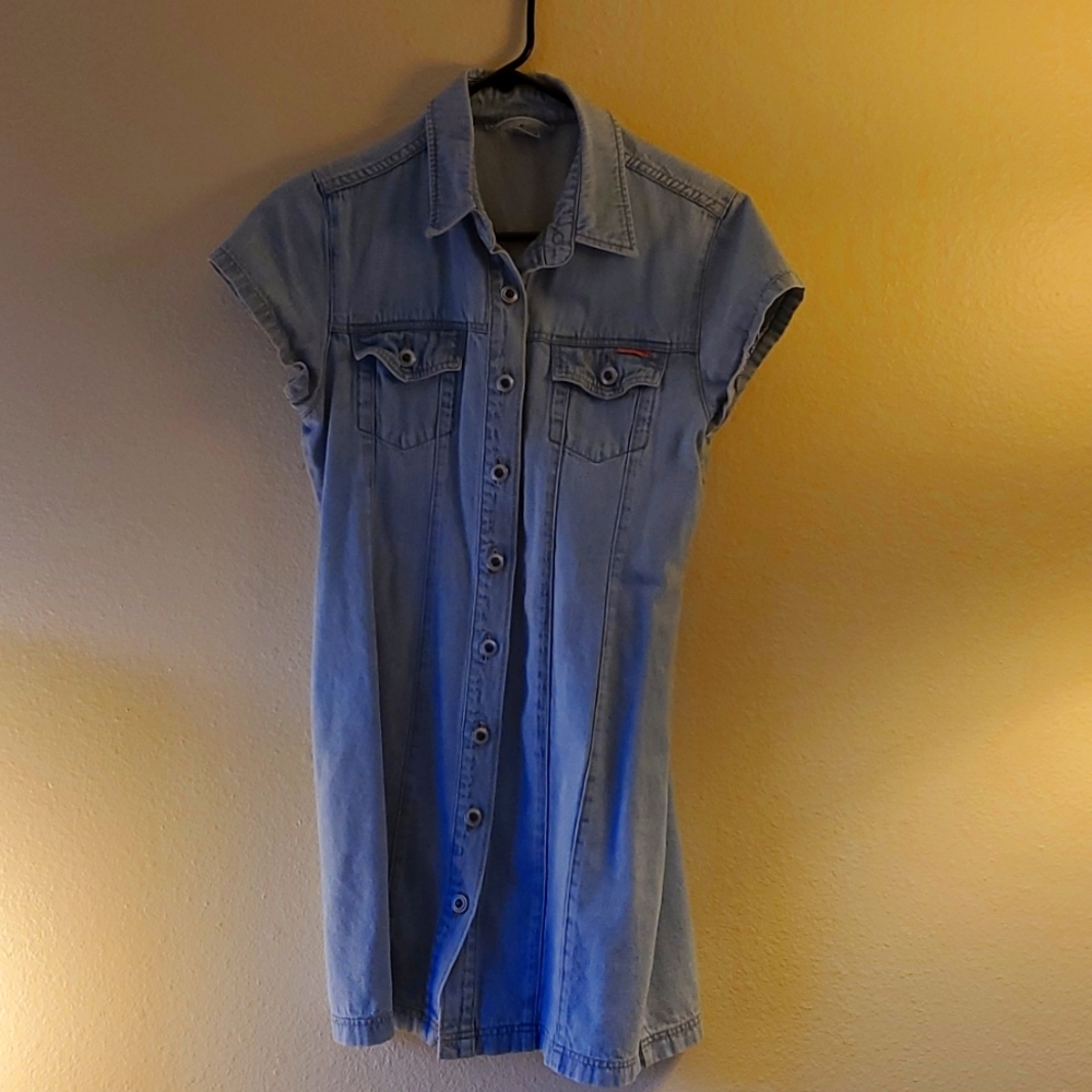 Women's Size large Jean dress - Imvisible Brand, light blue